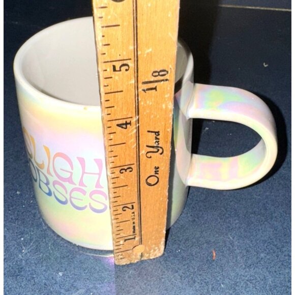 Room Essentials Stoneware Mugs 12 Oz Slightly Obsessed & Lowkey Thriving Iridesc - Picture 7 of 7